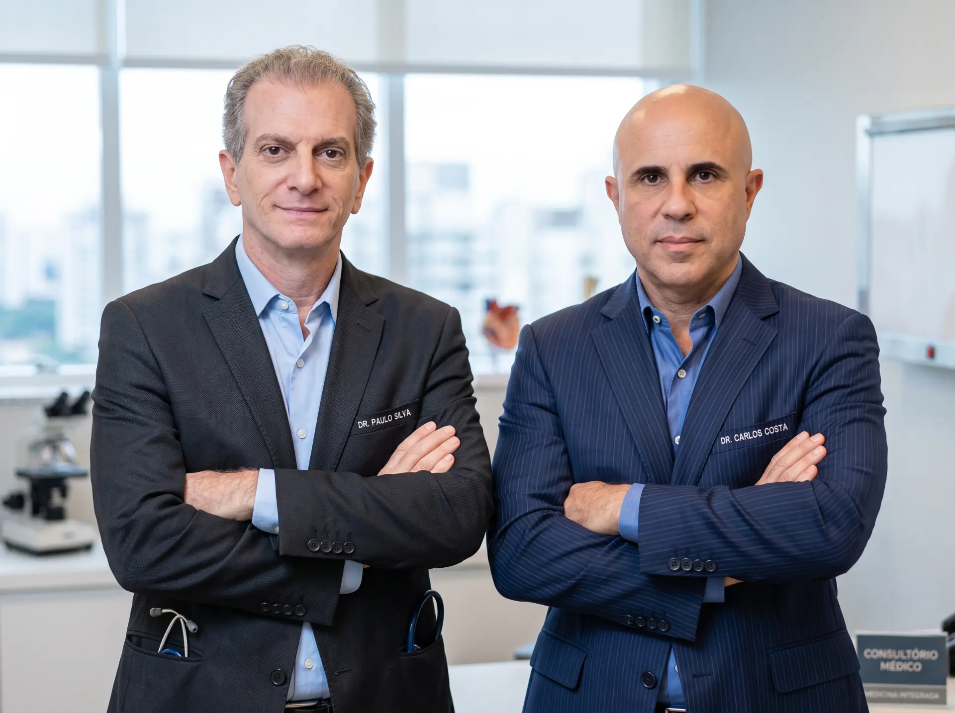 Dr. Fernando Cotait Maluf e Dr. Antonio Carlos Buzaid, coordenadores do curso